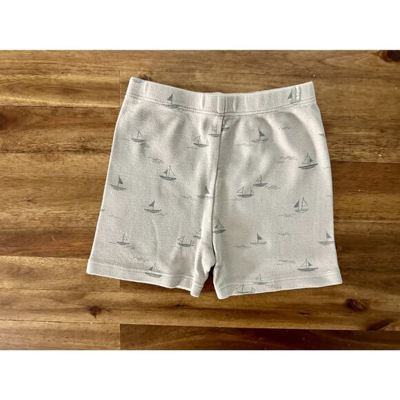 Rylee + Cru Blue Sailboats Summer Knit Short Sleeve Shorts Pajama Set Preppy 4/5 - Picture 9 of 11